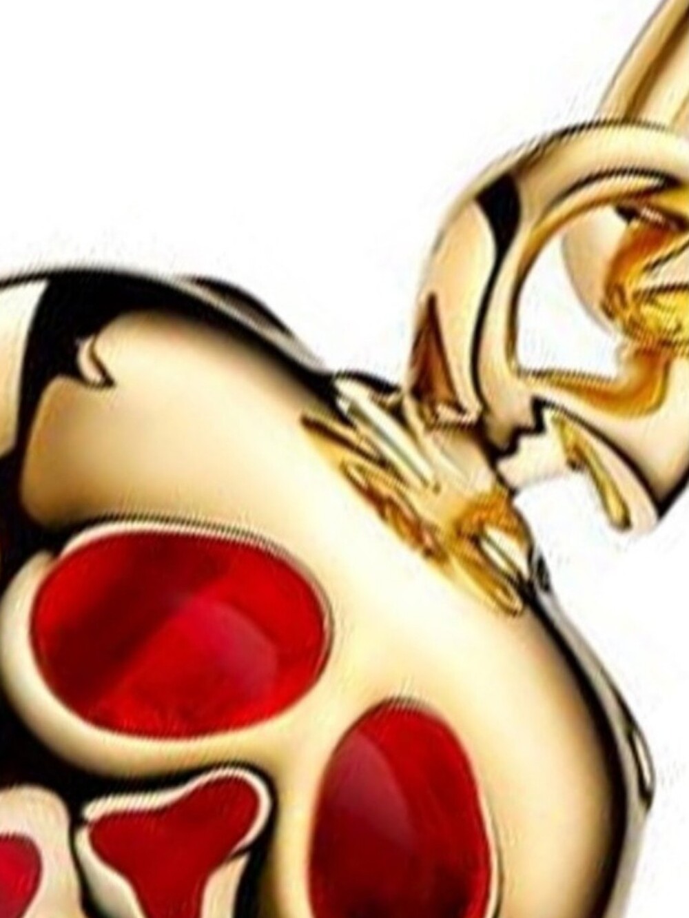 Like Pandora Disney Villains Evil Queen Apple Dangle Charm features 14k gold Dip